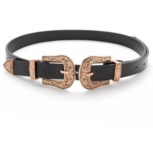 Super trendy black/gold metal belt!!